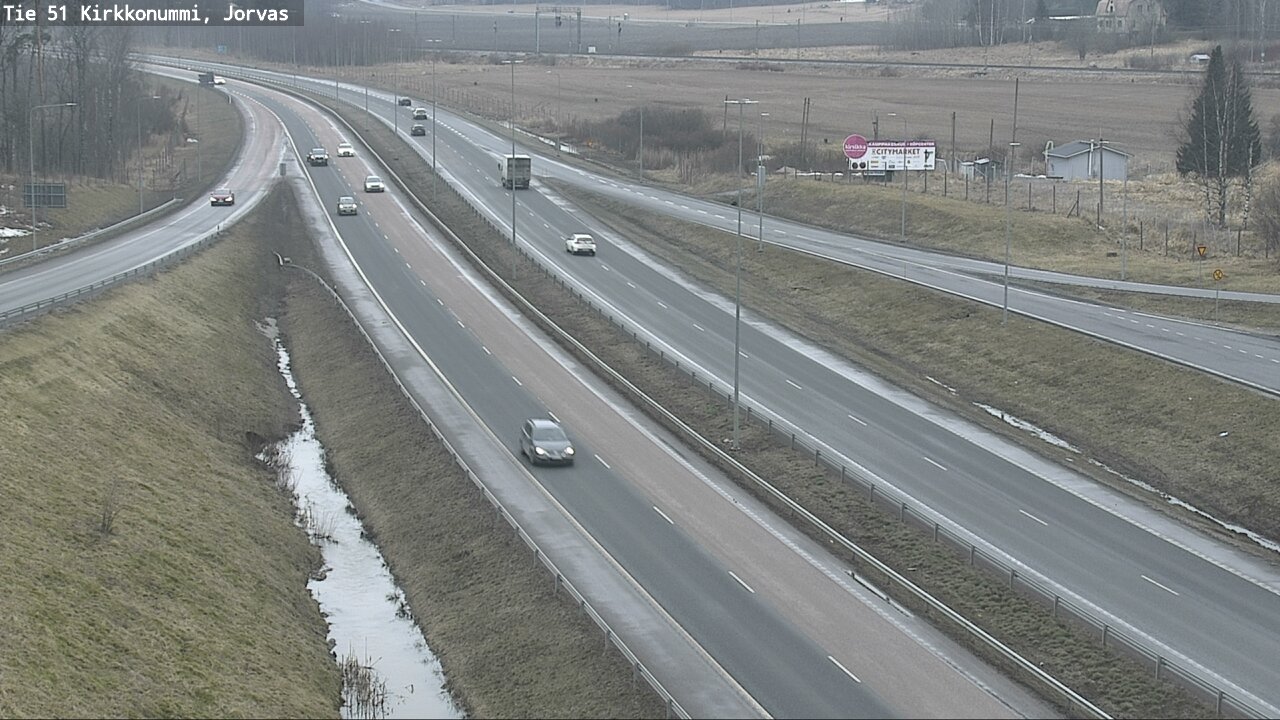 Weather Camera Image Road 51 Kirkkonummi, Jorvas, Kirkkonummi, Uusimaa