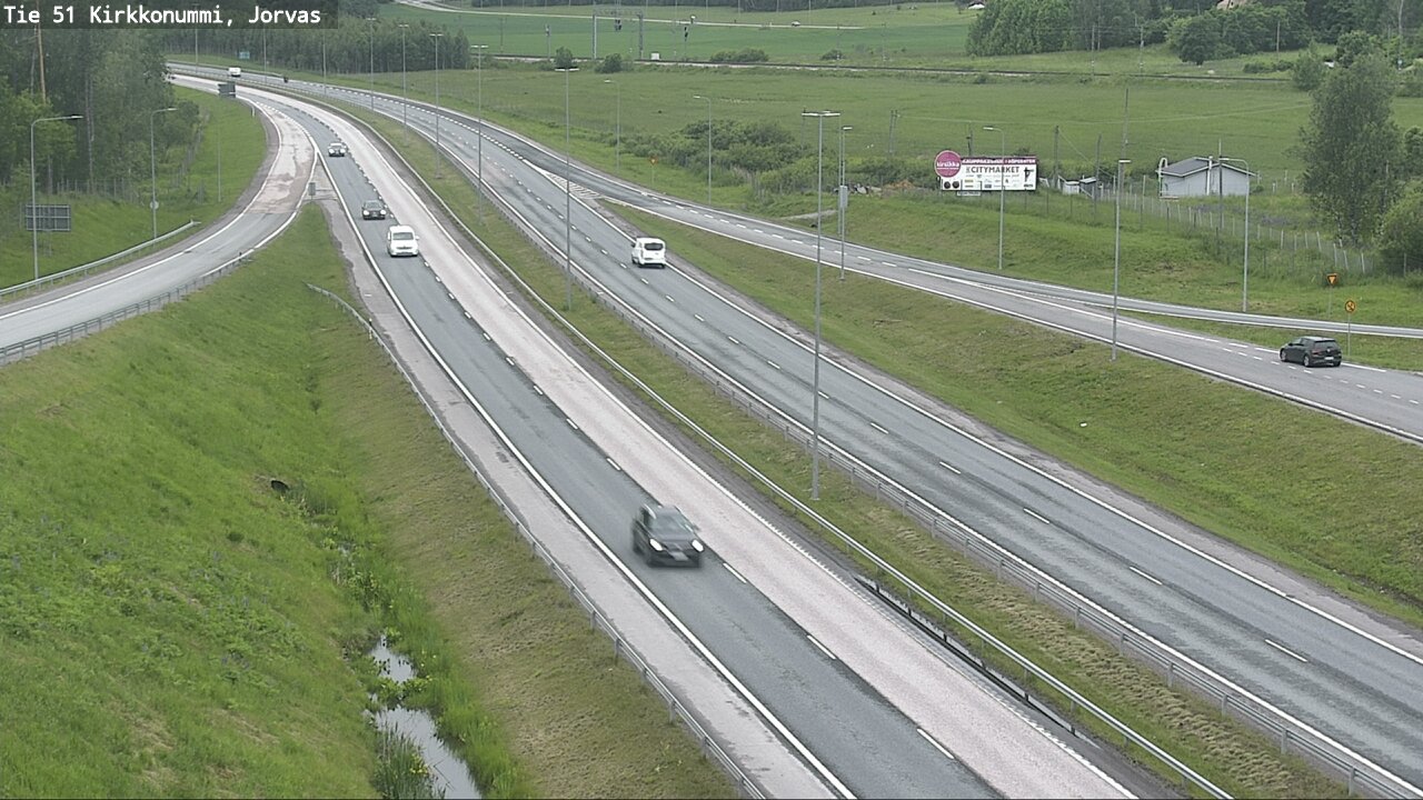 Weather Camera Image Väg 51 Kyrkslätt, Jorvas, Kirkkonummi, Uusimaa