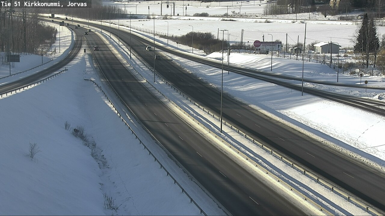 Weather Camera Image Väg 51 Kyrkslätt, Jorvas, Kirkkonummi, Uusimaa