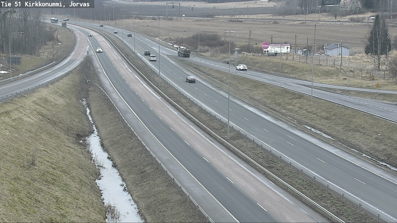 Weather Camera Image Road 51 Kirkkonummi, Jorvas, Kirkkonummi, Uusimaa
