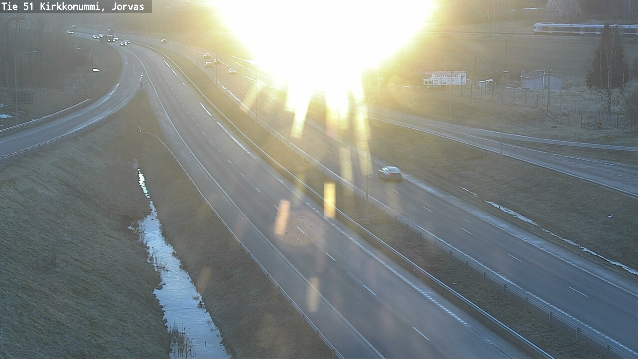 Weather Camera Image Road 51 Kirkkonummi, Jorvas, Kirkkonummi, Uusimaa