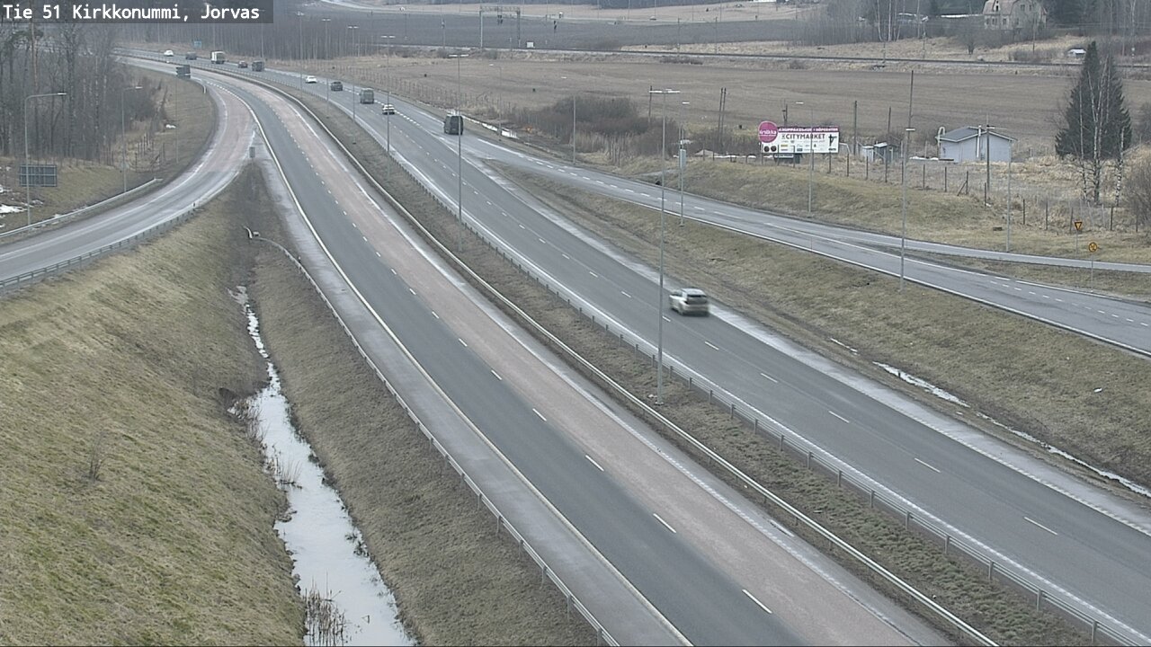 Weather Camera Image Road 51 Kirkkonummi, Jorvas, Kirkkonummi, Uusimaa