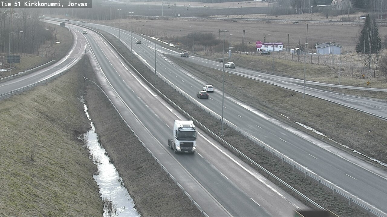Weather Camera Image Road 51 Kirkkonummi, Jorvas, Kirkkonummi, Uusimaa