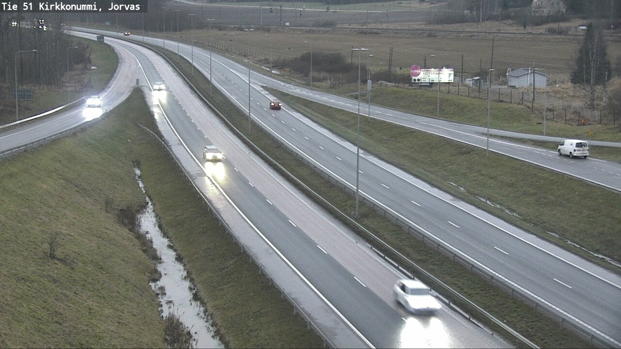 Weather Camera Image Väg 51 Kyrkslätt, Jorvas, Kirkkonummi, Uusimaa