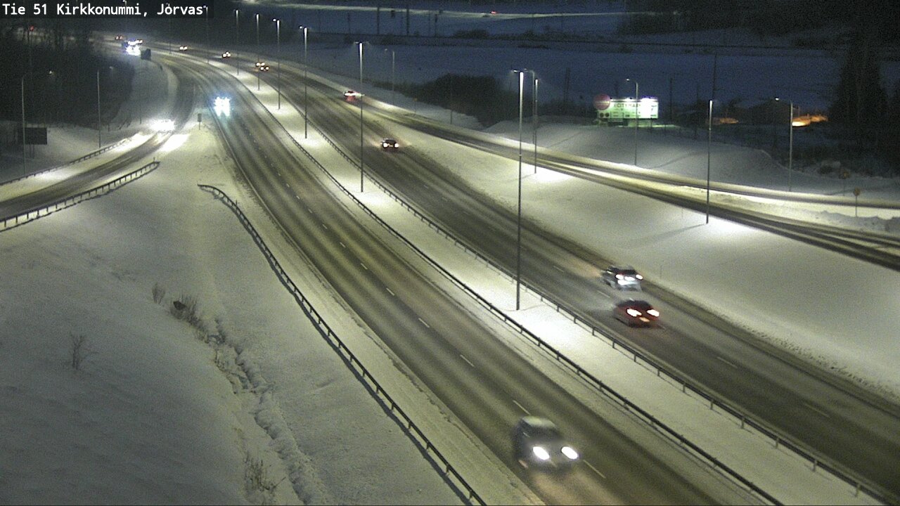 Weather Camera Image Väg 51 Kyrkslätt, Jorvas, Kirkkonummi, Uusimaa