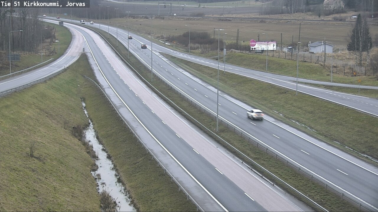 Weather Camera Image Väg 51 Kyrkslätt, Jorvas, Kirkkonummi, Uusimaa