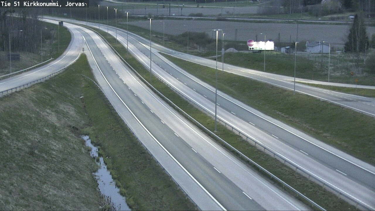 Weather Camera Image Road 51 Kirkkonummi, Jorvas, Kirkkonummi, Uusimaa