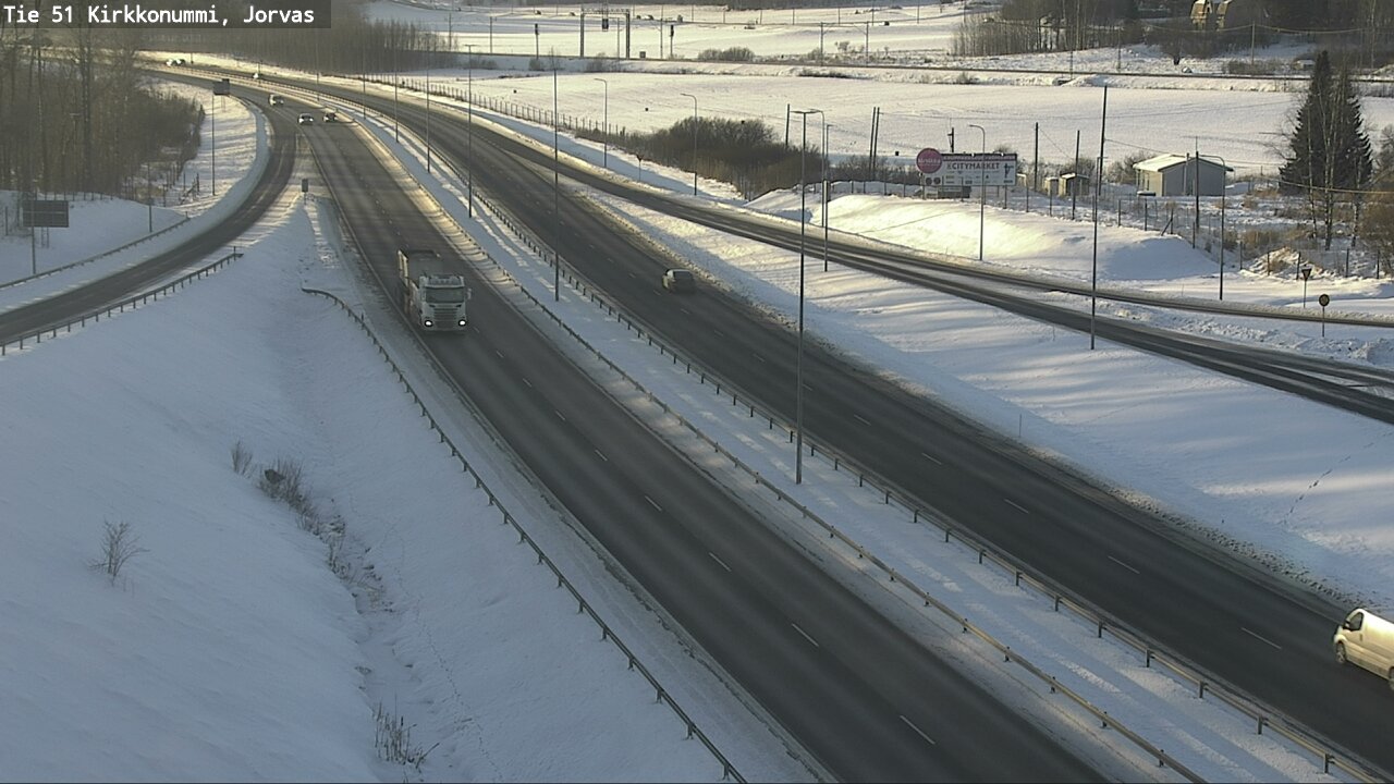 Weather Camera Image Väg 51 Kyrkslätt, Jorvas, Kirkkonummi, Uusimaa