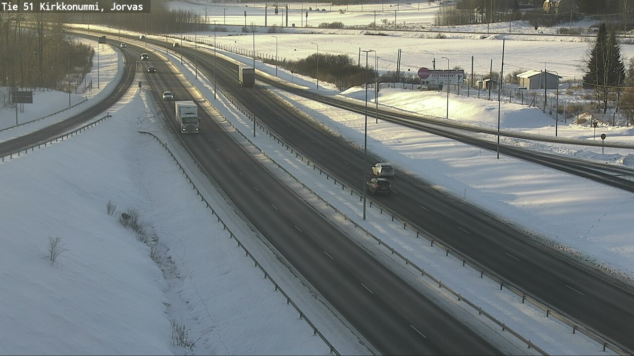 Weather Camera Image Väg 51 Kyrkslätt, Jorvas, Kirkkonummi, Uusimaa
