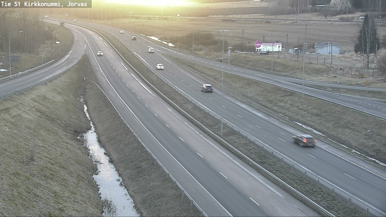 Weather Camera Image Road 51 Kirkkonummi, Jorvas, Kirkkonummi, Uusimaa