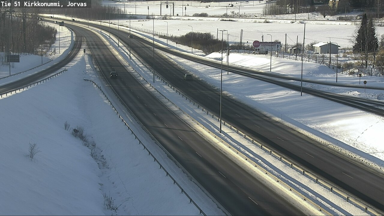 Weather Camera Image Väg 51 Kyrkslätt, Jorvas, Kirkkonummi, Uusimaa