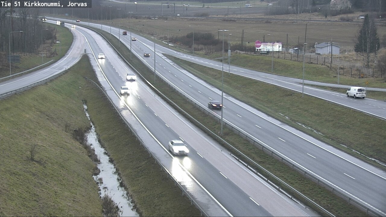Weather Camera Image Väg 51 Kyrkslätt, Jorvas, Kirkkonummi, Uusimaa