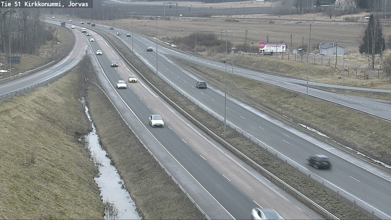 Weather Camera Image Road 51 Kirkkonummi, Jorvas, Kirkkonummi, Uusimaa