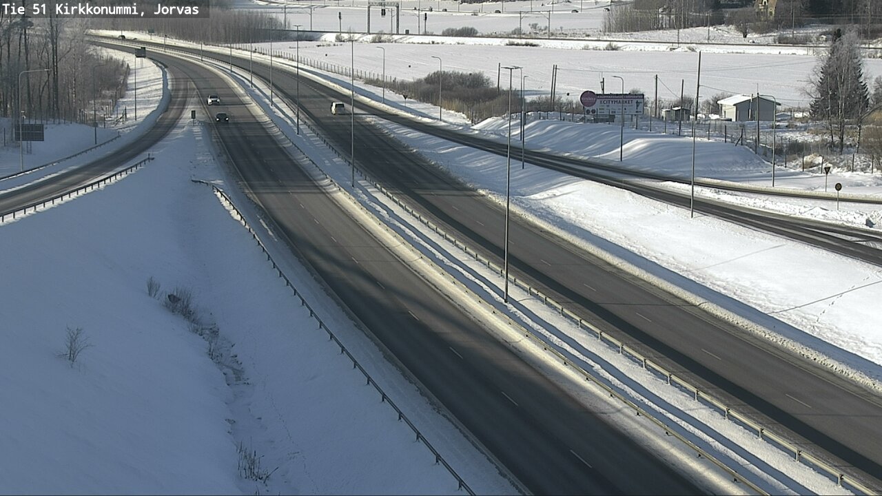 Weather Camera Image Väg 51 Kyrkslätt, Jorvas, Kirkkonummi, Uusimaa