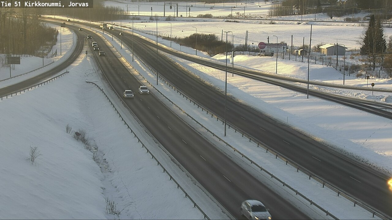 Weather Camera Image Väg 51 Kyrkslätt, Jorvas, Kirkkonummi, Uusimaa