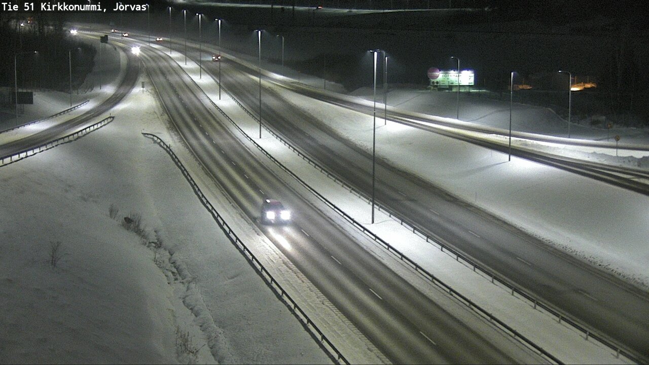 Weather Camera Image Väg 51 Kyrkslätt, Jorvas, Kirkkonummi, Uusimaa