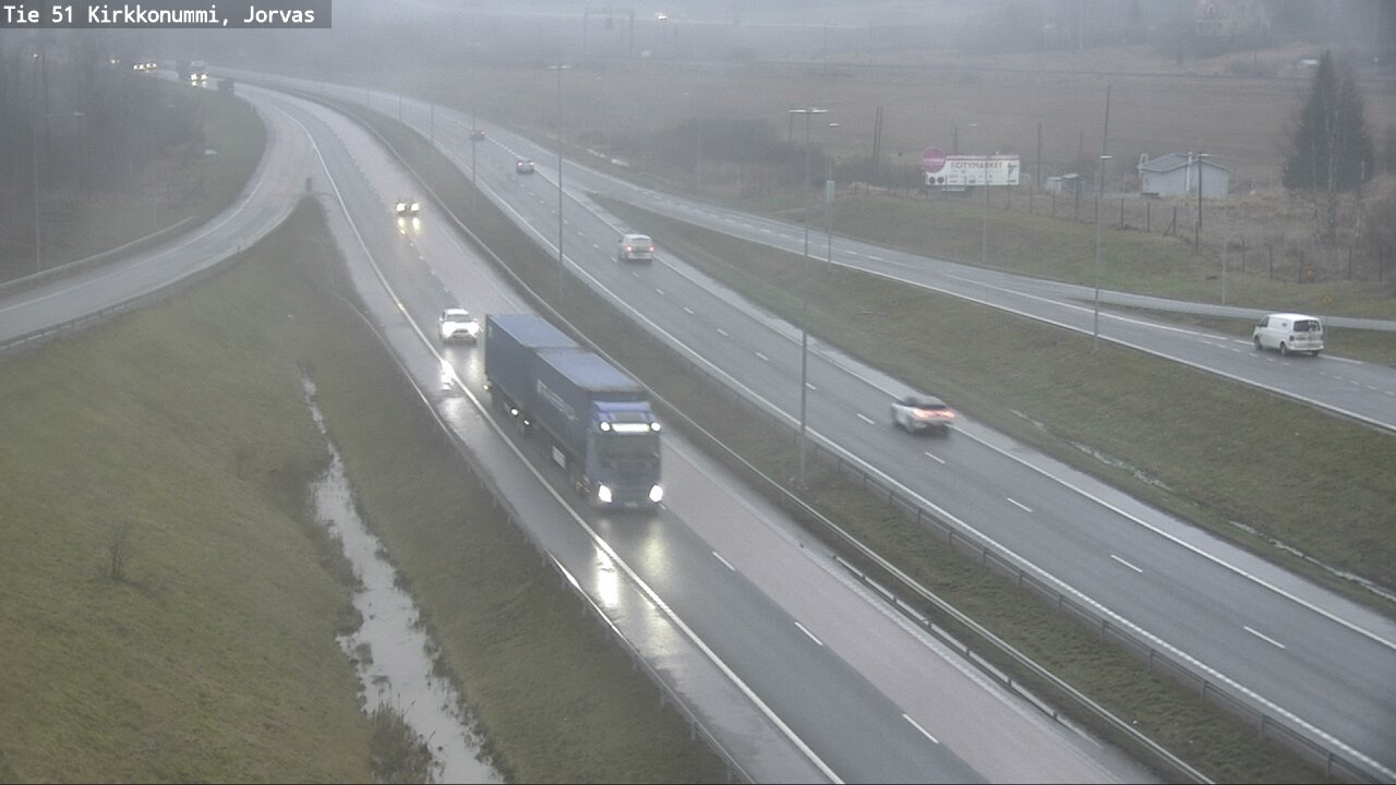 Weather Camera Image Väg 51 Kyrkslätt, Jorvas, Kirkkonummi, Uusimaa