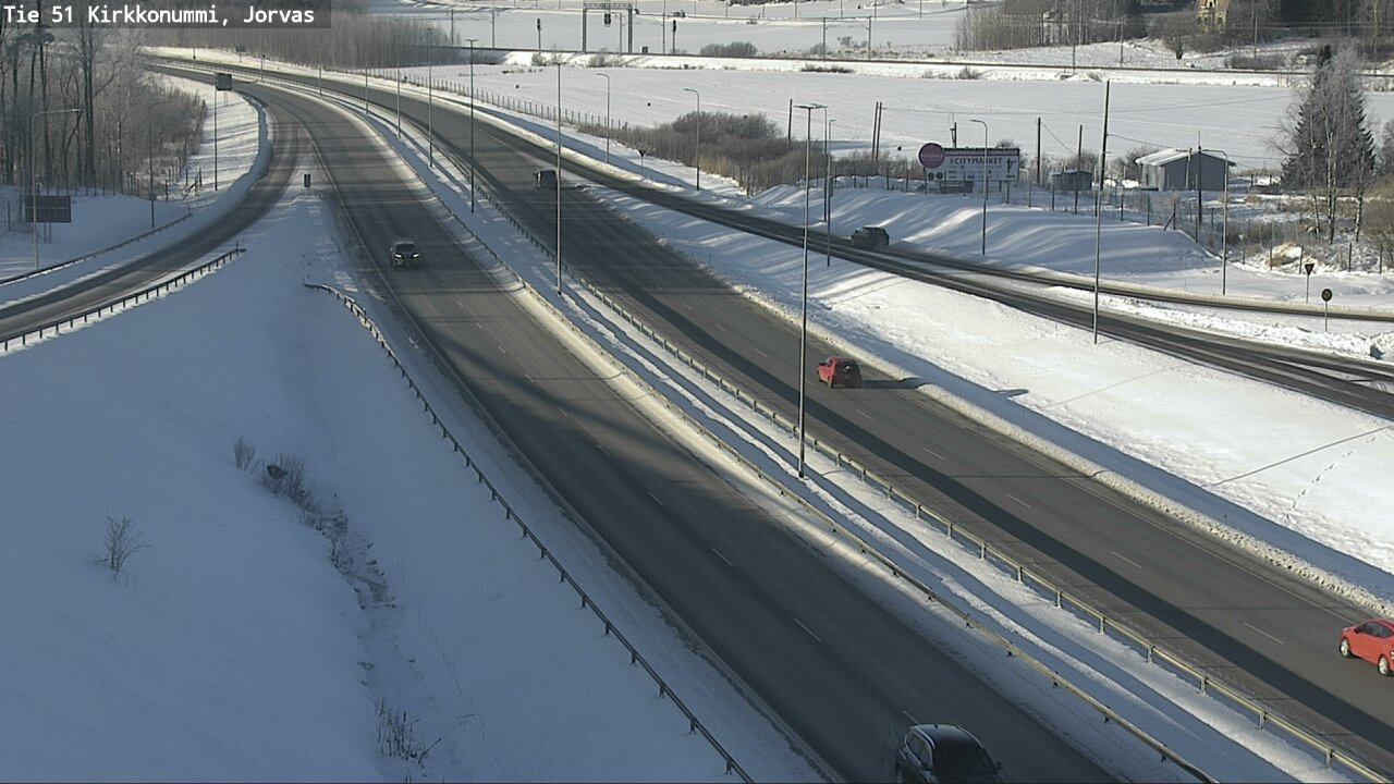 Weather Camera Image Väg 51 Kyrkslätt, Jorvas, Kirkkonummi, Uusimaa