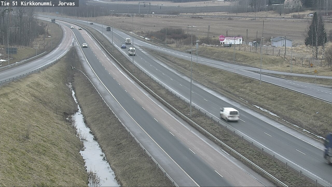 Weather Camera Image Road 51 Kirkkonummi, Jorvas, Kirkkonummi, Uusimaa