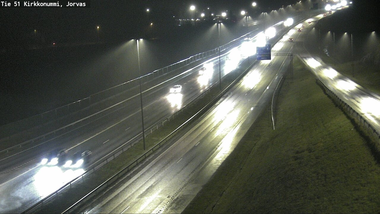 Weather Camera Image Väg 51 Kyrkslätt, Jorvas, Kirkkonummi, Uusimaa