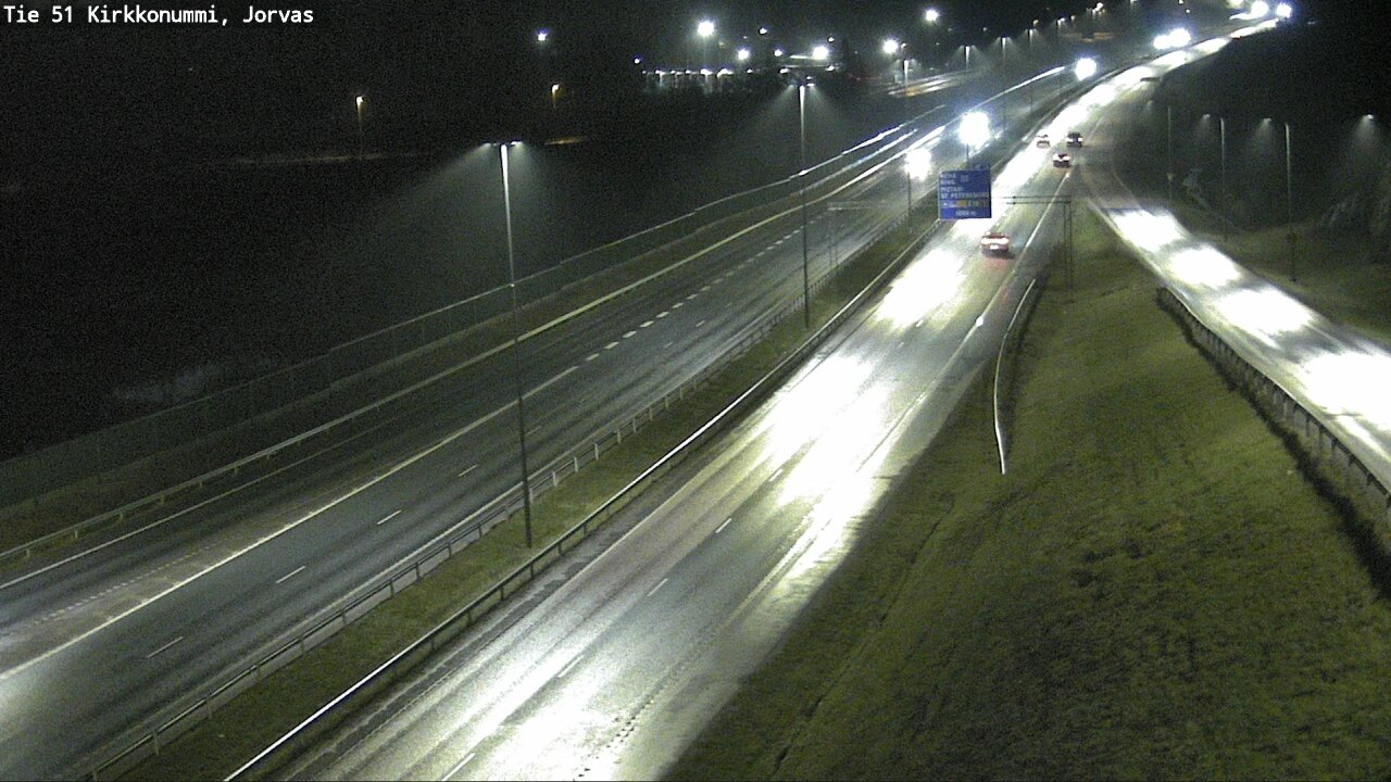 Weather Camera Image Väg 51 Kyrkslätt, Jorvas, Kirkkonummi, Uusimaa