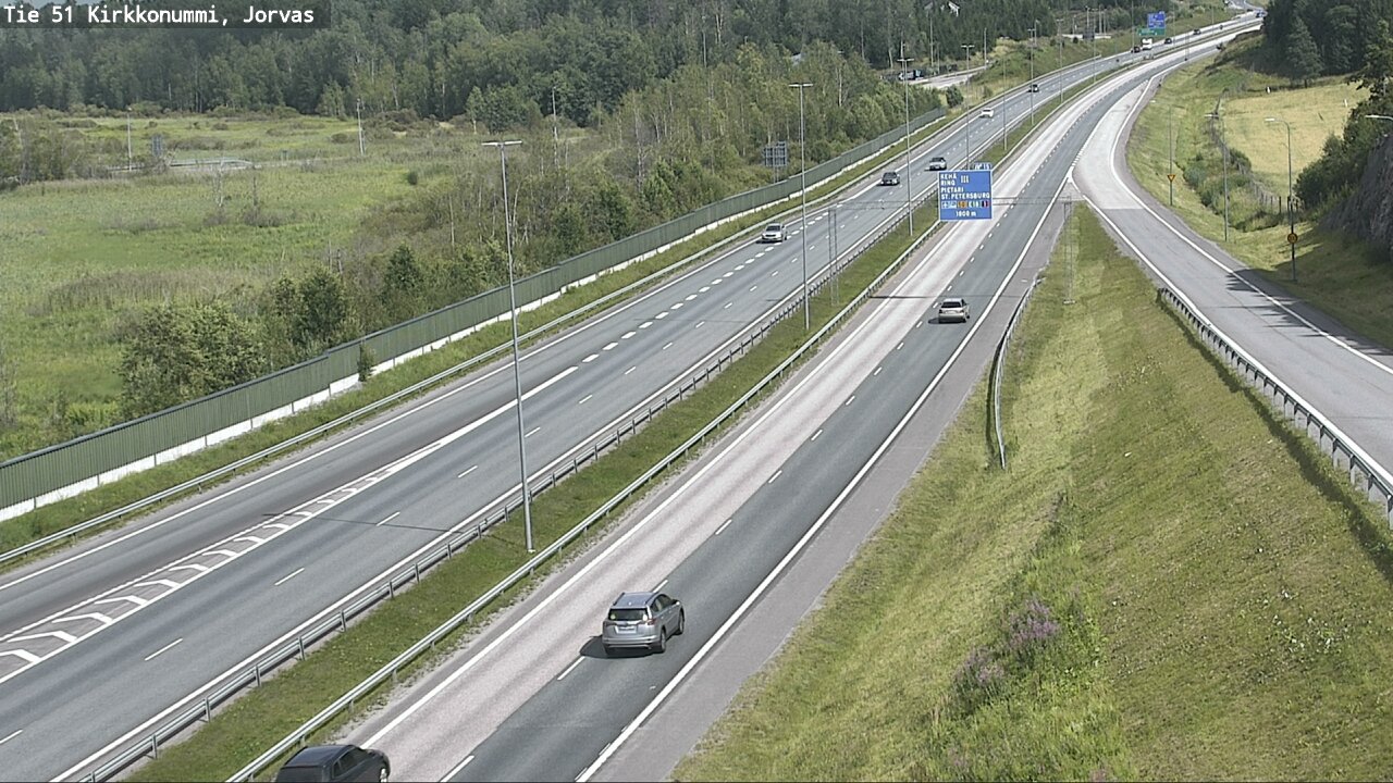 Weather Camera Image Väg 51 Kyrkslätt, Jorvas, Kirkkonummi, Uusimaa