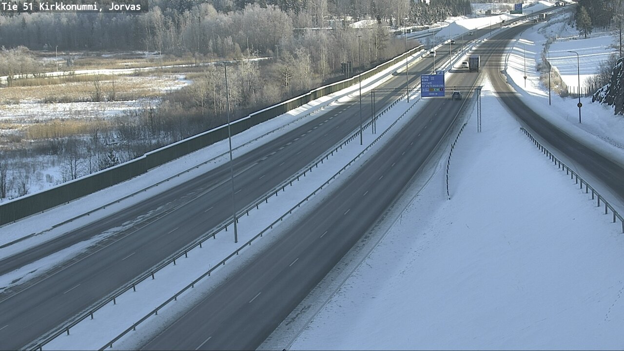 Weather Camera Image Road 51 Kirkkonummi, Jorvas, Kirkkonummi, Uusimaa