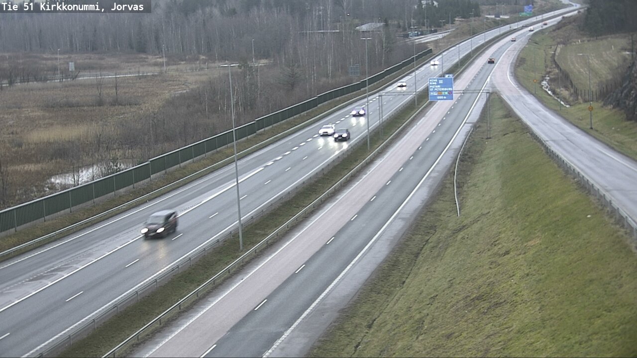 Weather Camera Image Väg 51 Kyrkslätt, Jorvas, Kirkkonummi, Uusimaa