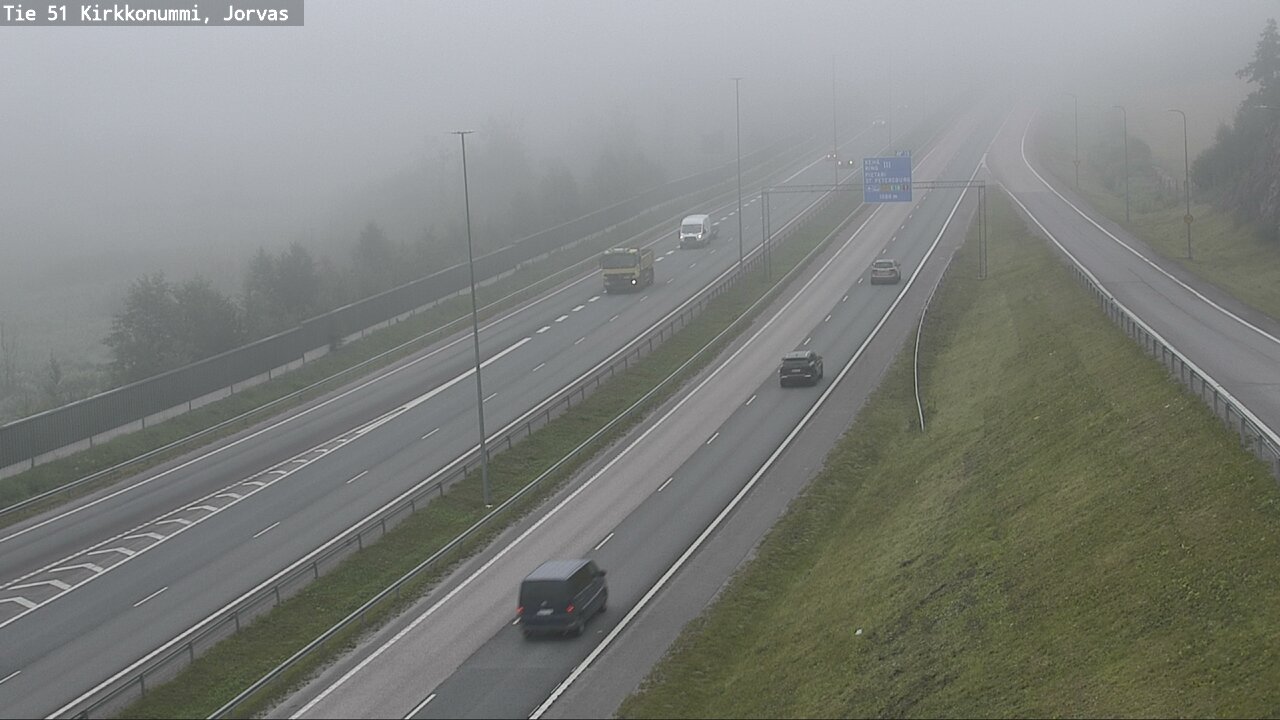 Weather Camera Image Väg 51 Kyrkslätt, Jorvas, Kirkkonummi, Uusimaa