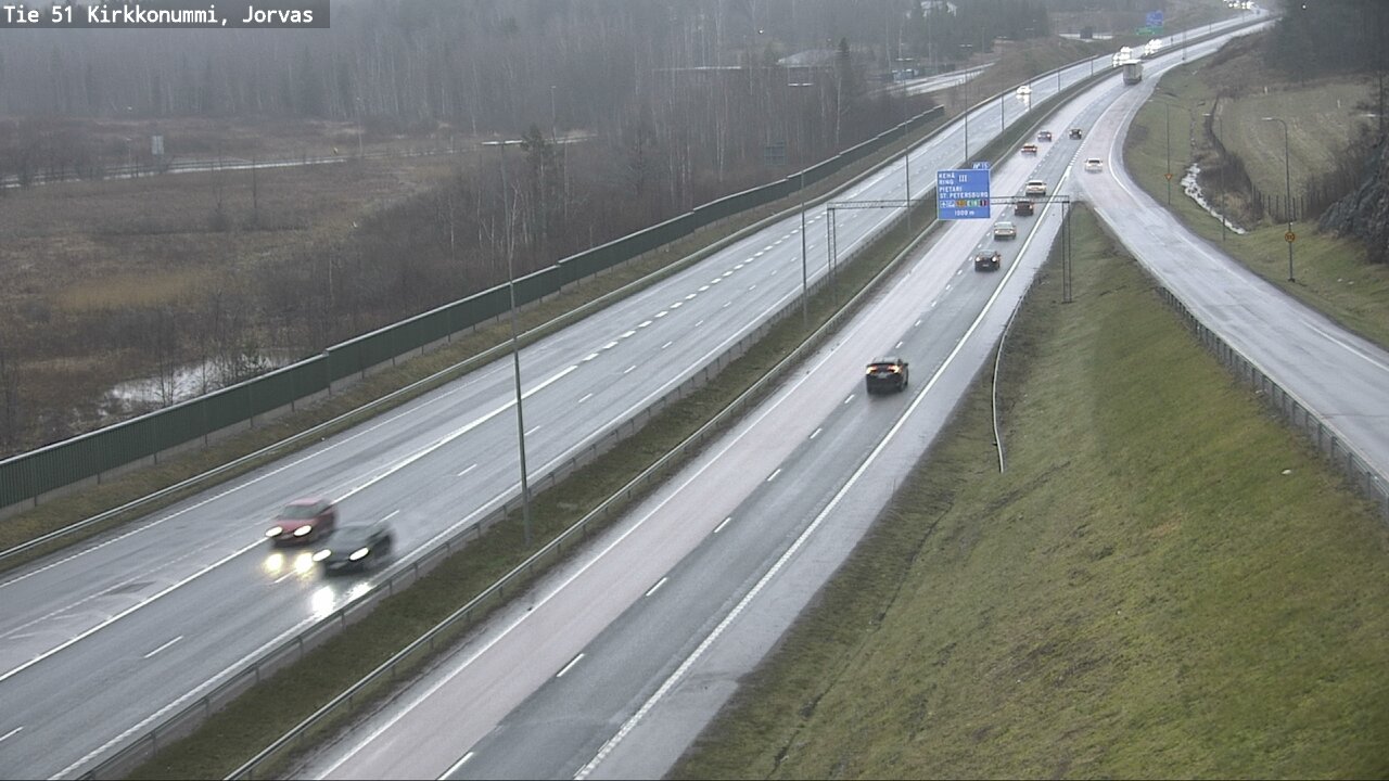 Weather Camera Image Väg 51 Kyrkslätt, Jorvas, Kirkkonummi, Uusimaa