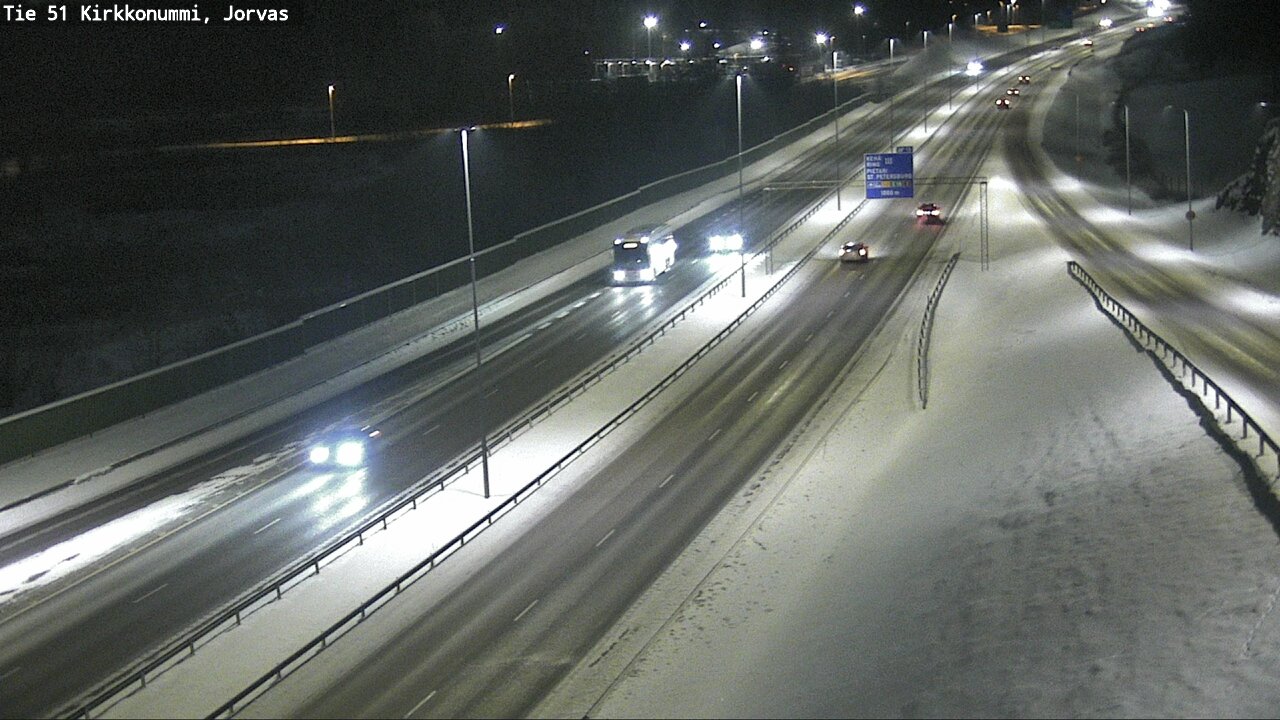 Weather Camera Image Väg 51 Kyrkslätt, Jorvas, Kirkkonummi, Uusimaa