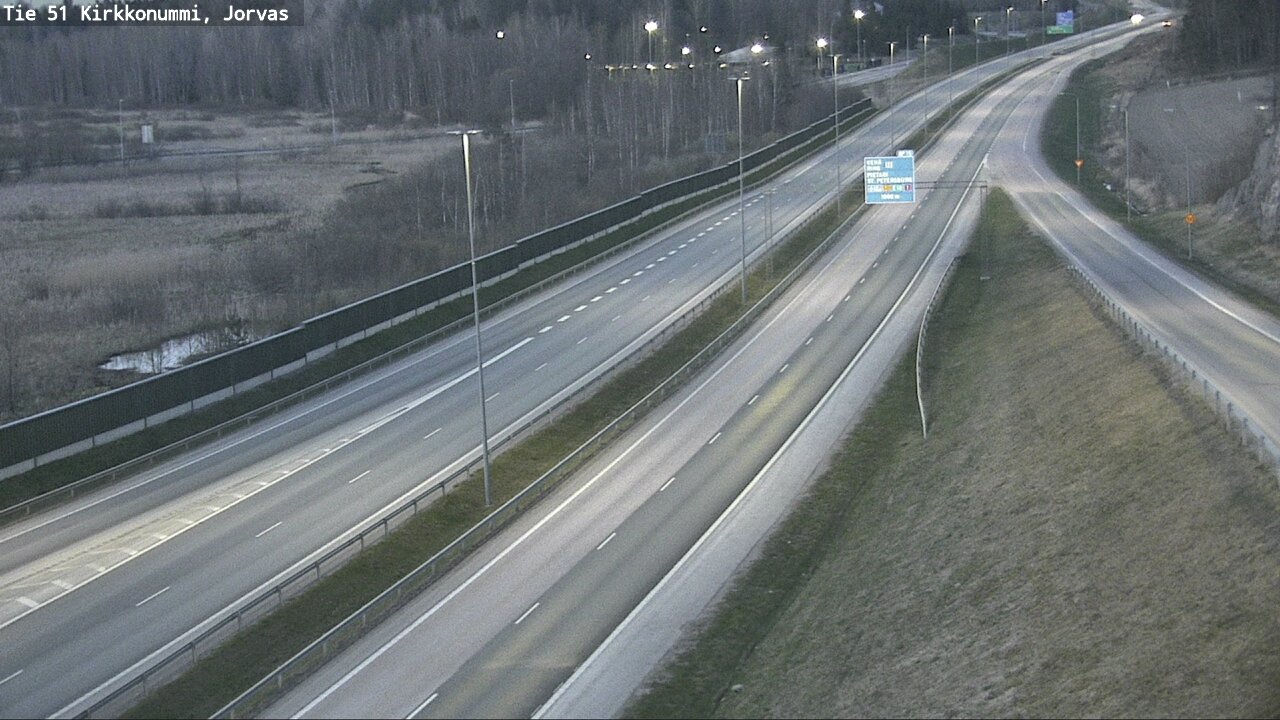 Weather Camera Image Road 51 Kirkkonummi, Jorvas, Kirkkonummi, Uusimaa