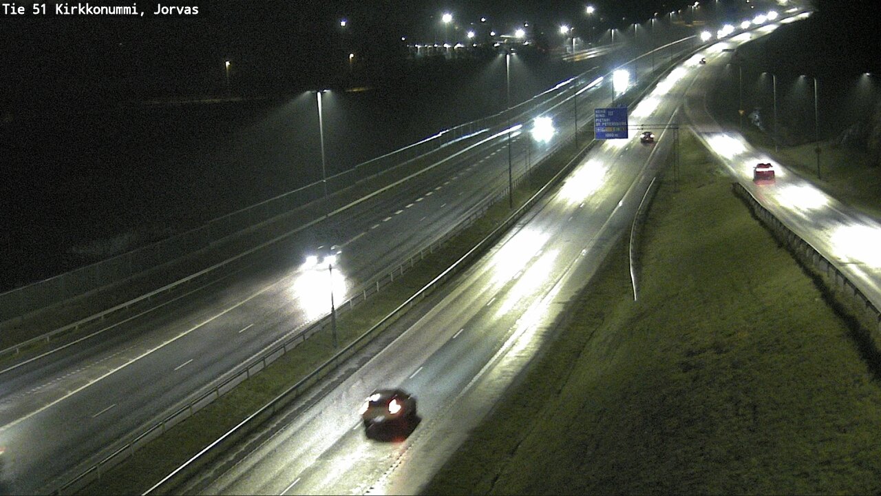 Weather Camera Image Väg 51 Kyrkslätt, Jorvas, Kirkkonummi, Uusimaa