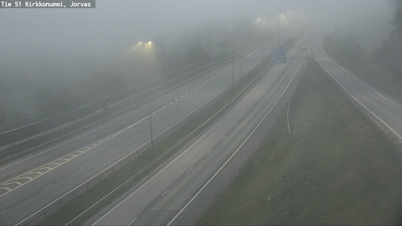 Weather Camera Image Väg 51 Kyrkslätt, Jorvas, Kirkkonummi, Uusimaa