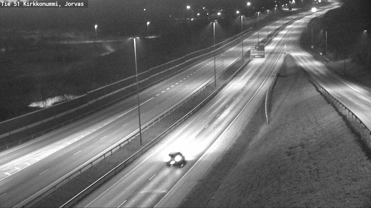 Weather Camera Image Väg 51 Kyrkslätt, Jorvas, Kirkkonummi, Uusimaa