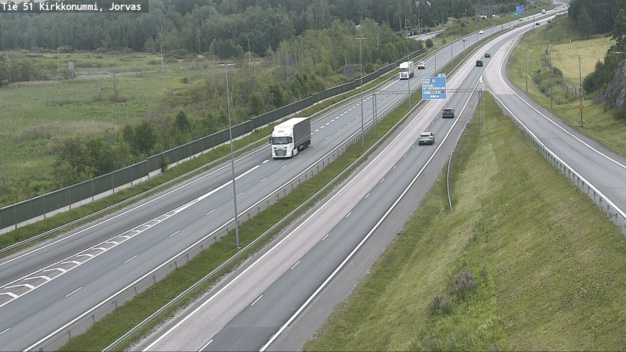 Weather Camera Image Väg 51 Kyrkslätt, Jorvas, Kirkkonummi, Uusimaa