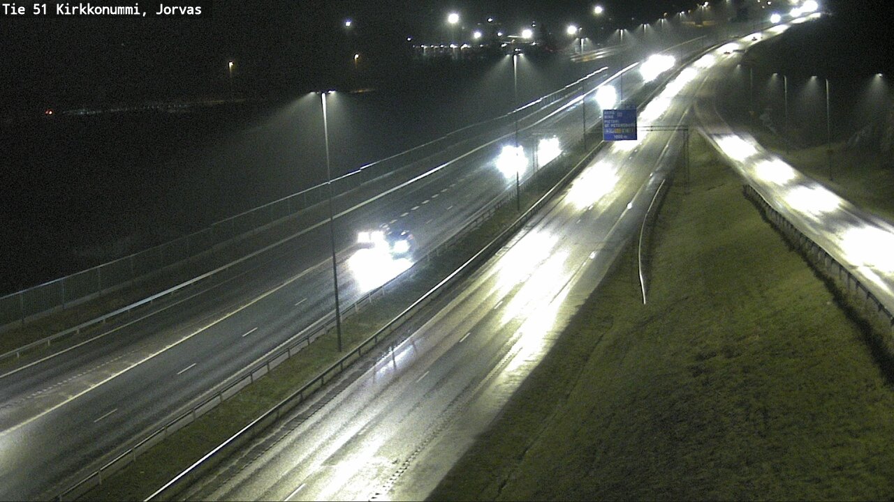 Weather Camera Image Väg 51 Kyrkslätt, Jorvas, Kirkkonummi, Uusimaa
