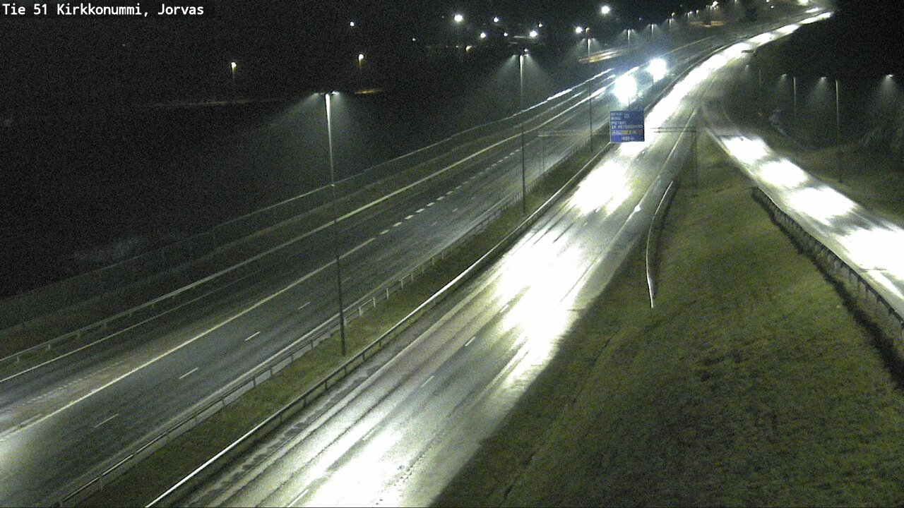 Weather Camera Image Väg 51 Kyrkslätt, Jorvas, Kirkkonummi, Uusimaa