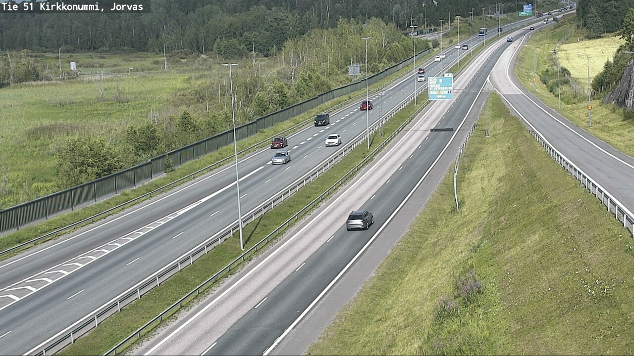 Weather Camera Image Väg 51 Kyrkslätt, Jorvas, Kirkkonummi, Uusimaa