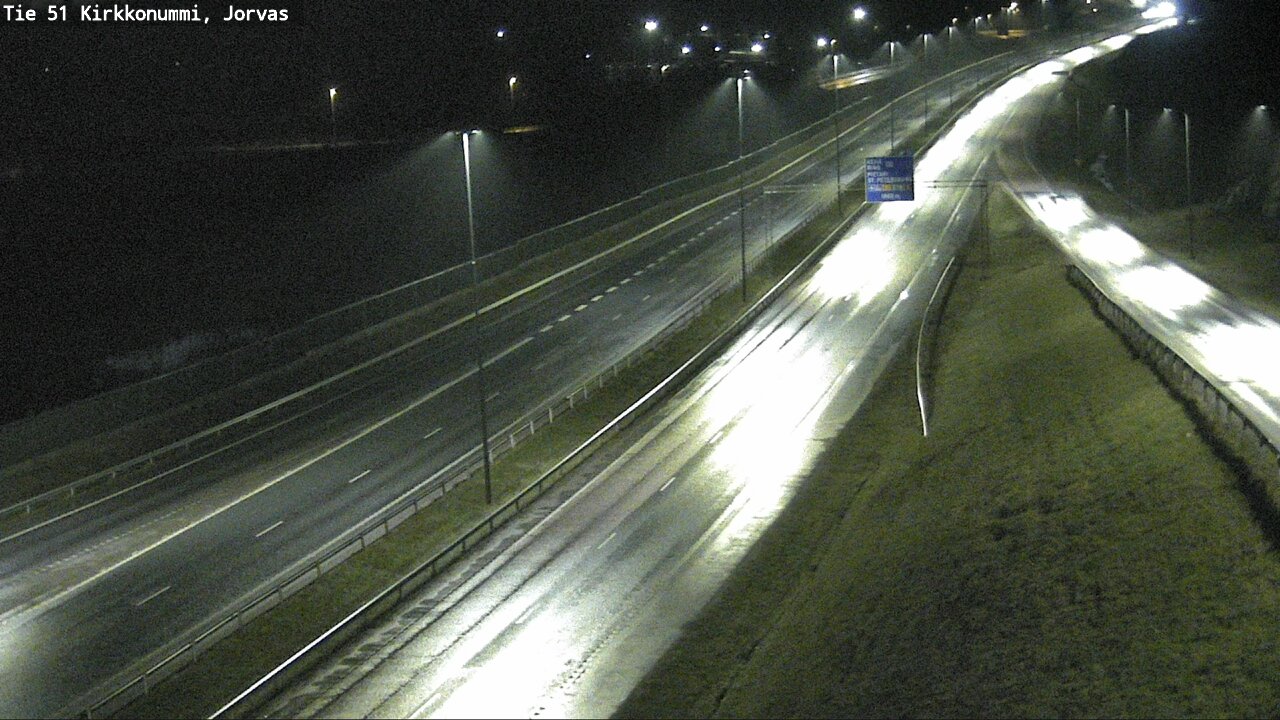 Weather Camera Image Väg 51 Kyrkslätt, Jorvas, Kirkkonummi, Uusimaa