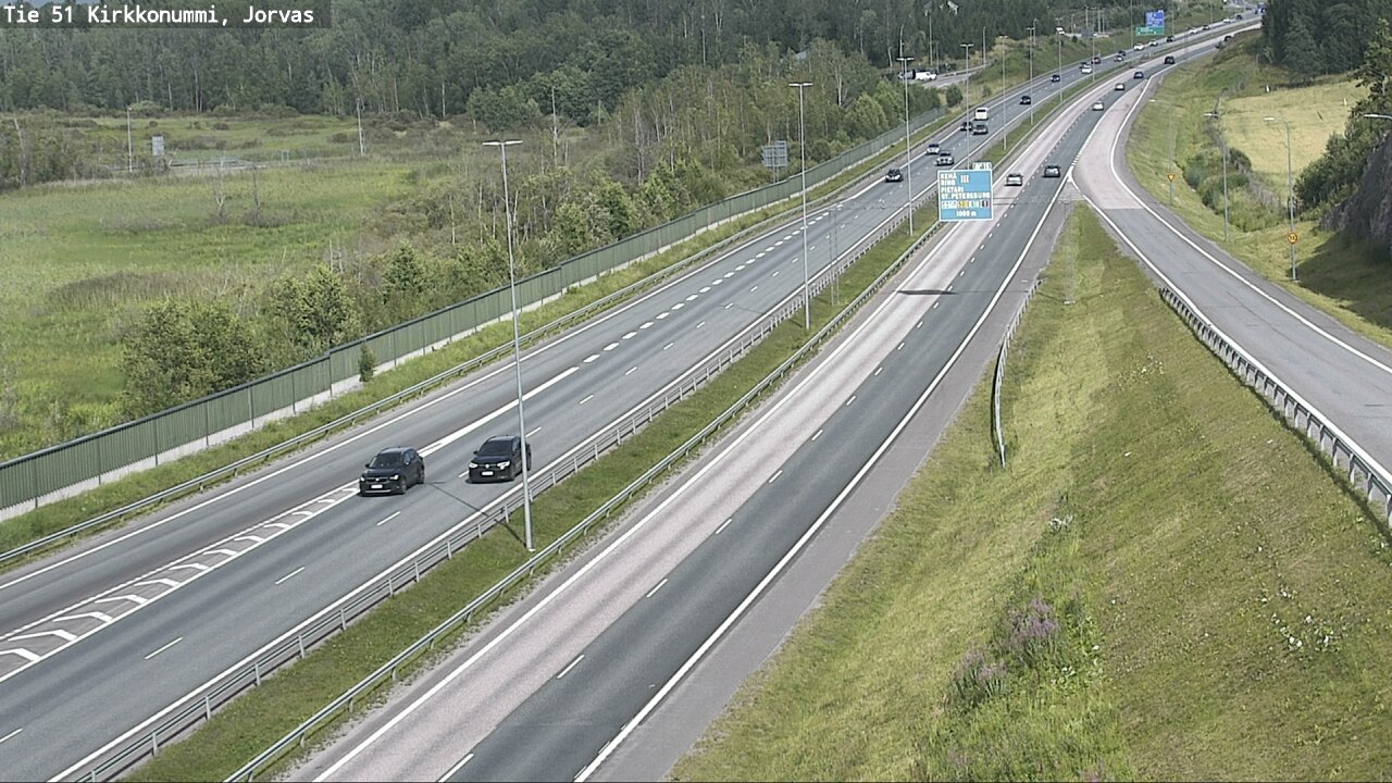 Weather Camera Image Väg 51 Kyrkslätt, Jorvas, Kirkkonummi, Uusimaa