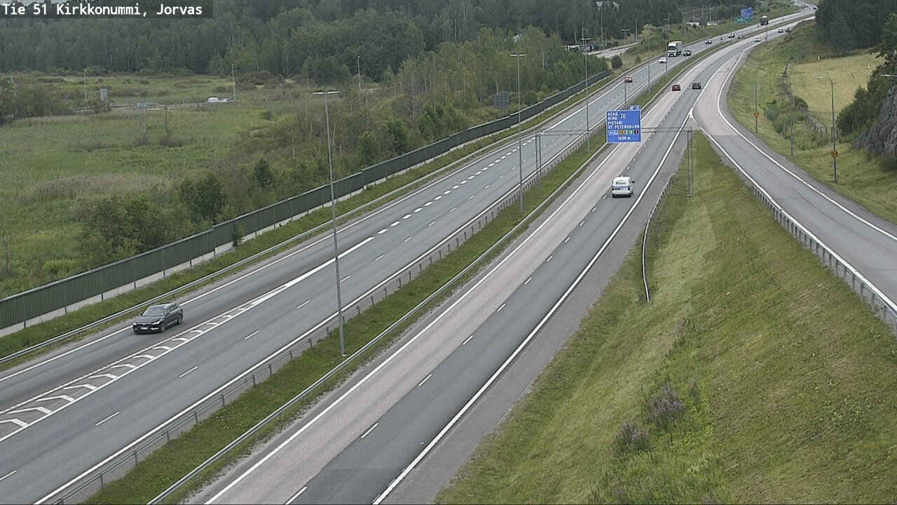 Weather Camera Image Väg 51 Kyrkslätt, Jorvas, Kirkkonummi, Uusimaa