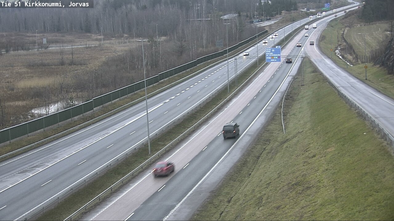 Weather Camera Image Väg 51 Kyrkslätt, Jorvas, Kirkkonummi, Uusimaa