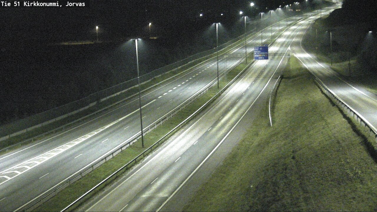 Weather Camera Image Väg 51 Kyrkslätt, Jorvas, Kirkkonummi, Uusimaa