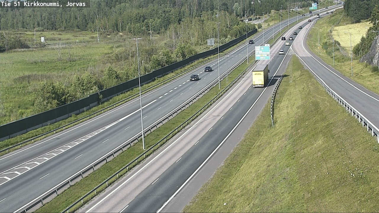 Weather Camera Image Väg 51 Kyrkslätt, Jorvas, Kirkkonummi, Uusimaa