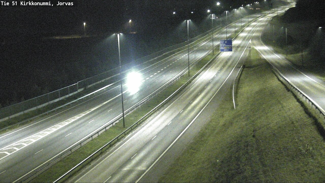 Weather Camera Image Väg 51 Kyrkslätt, Jorvas, Kirkkonummi, Uusimaa