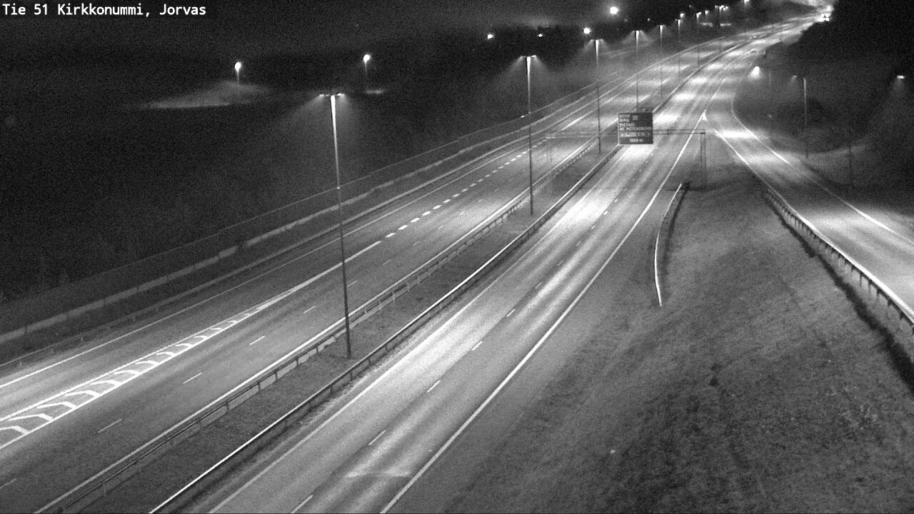 Weather Camera Image Väg 51 Kyrkslätt, Jorvas, Kirkkonummi, Uusimaa