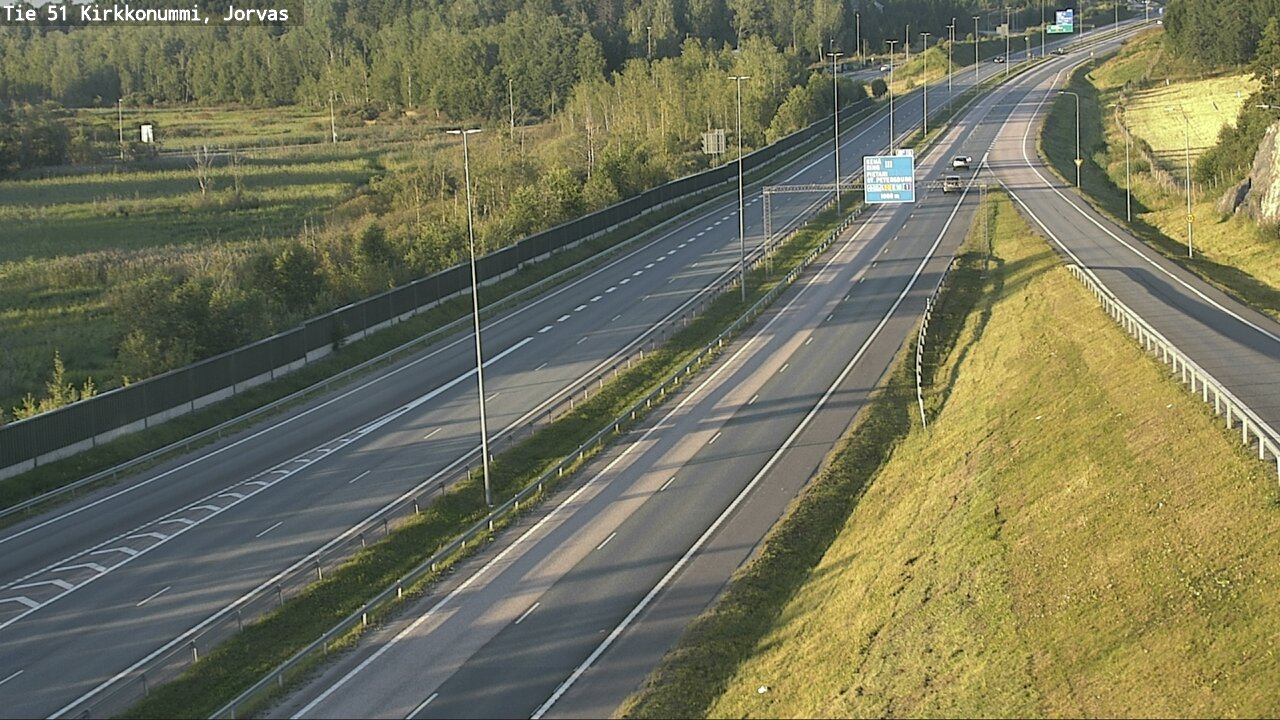 Weather Camera Image Väg 51 Kyrkslätt, Jorvas, Kirkkonummi, Uusimaa