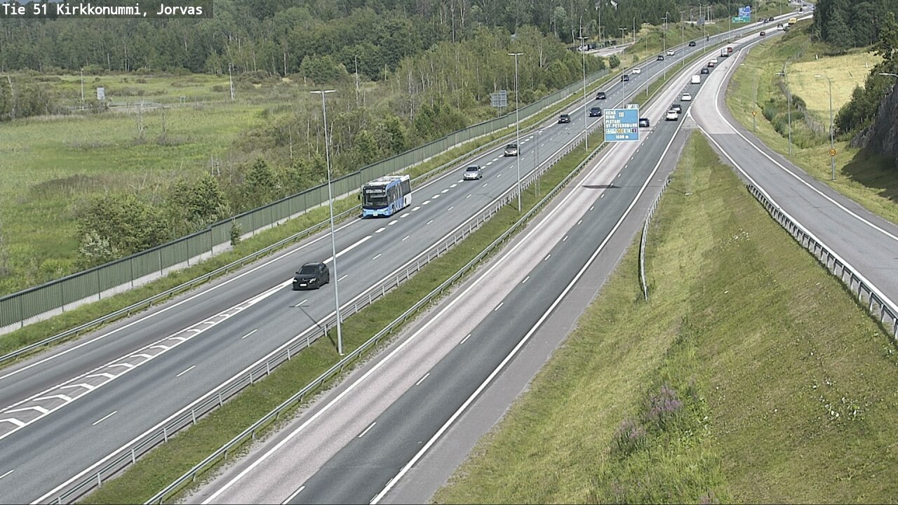 Weather Camera Image Väg 51 Kyrkslätt, Jorvas, Kirkkonummi, Uusimaa