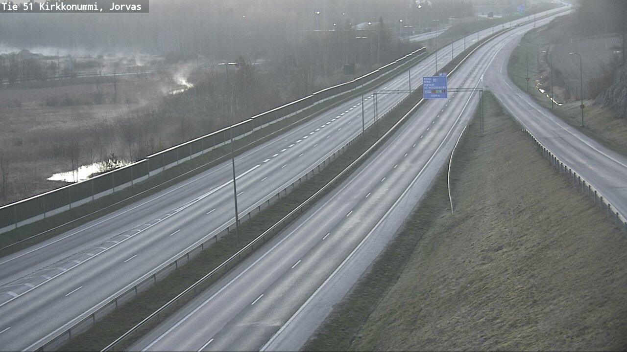 Weather Camera Image Väg 51 Kyrkslätt, Jorvas, Kirkkonummi, Uusimaa